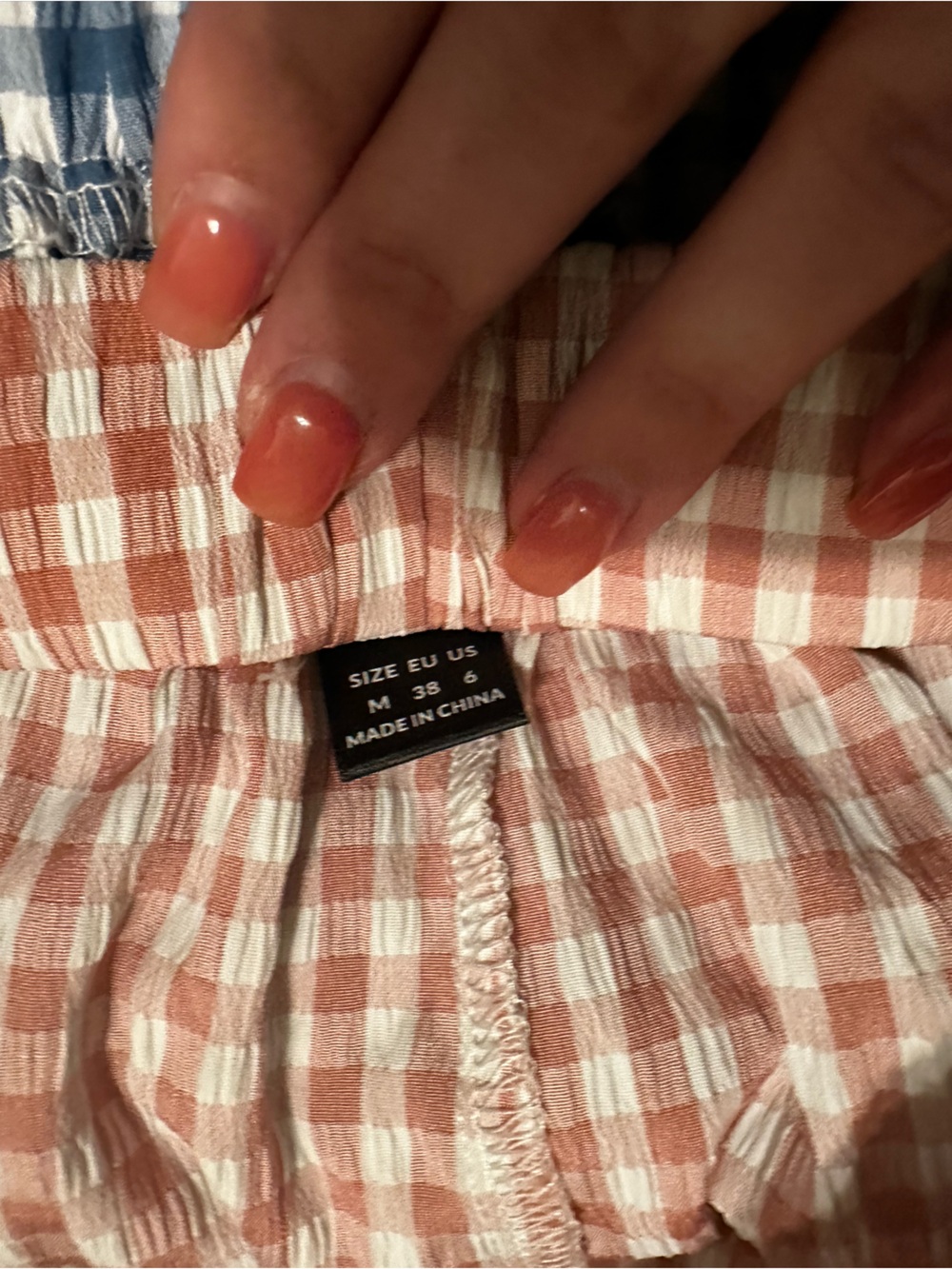 ⭐️ Gingham Elastic-Waist Women’s Shorts bundle- Black, Purple, Blue, pink - Picture 3 of 6